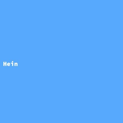 Hersteller: Hein