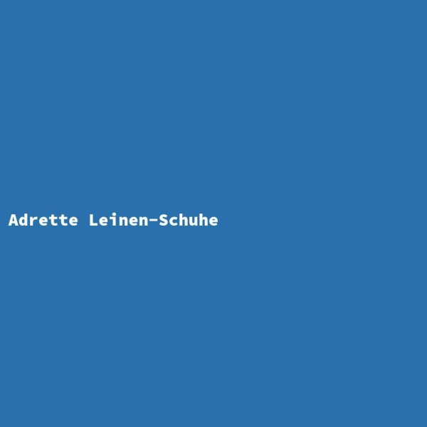 Adrette Leinen-Schuhe