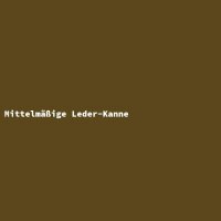Mittelmäßige Leder-Kanne