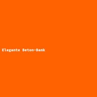 Elegante Beton-Bank