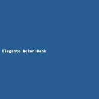 Elegante Beton-Bank