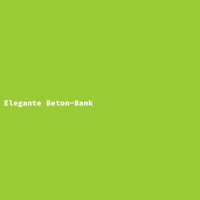 Elegante Beton-Bank