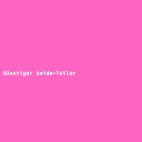 Günstiger Seide-Teller