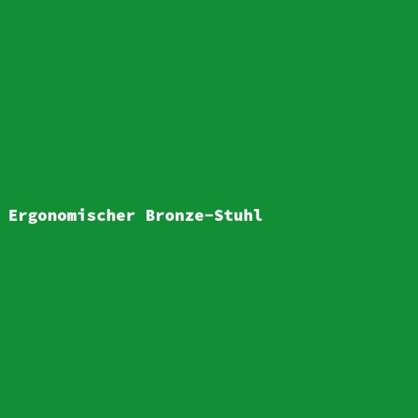 Ergonomic Bronze Chair