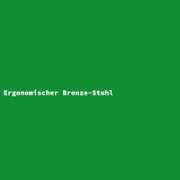 Ergonomischer Bronze-Stuhl