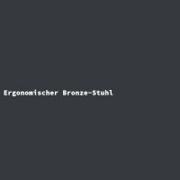 Ergonomischer Bronze-Stuhl