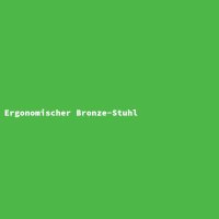 Ergonomic Bronze Chair