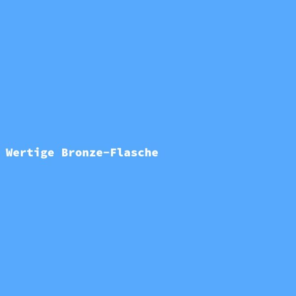Wertige Bronze-Flasche