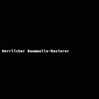 Herrlicher Baumwolle-Rasierer