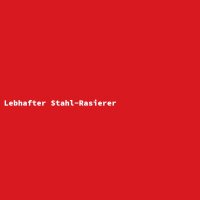 Lebhafter Stahl-Rasierer