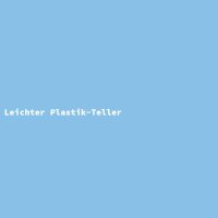 Light Plastic Plate