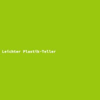 Light Plastic Plate