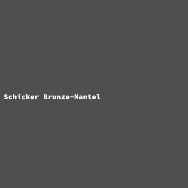 Schicker Bronze-Mantel