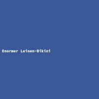 Enormer Leinen-Bikini