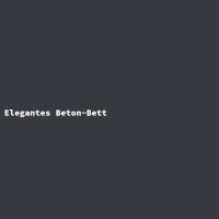 Elegantes Beton-Bett