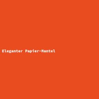 Eleganter Papier-Mantel