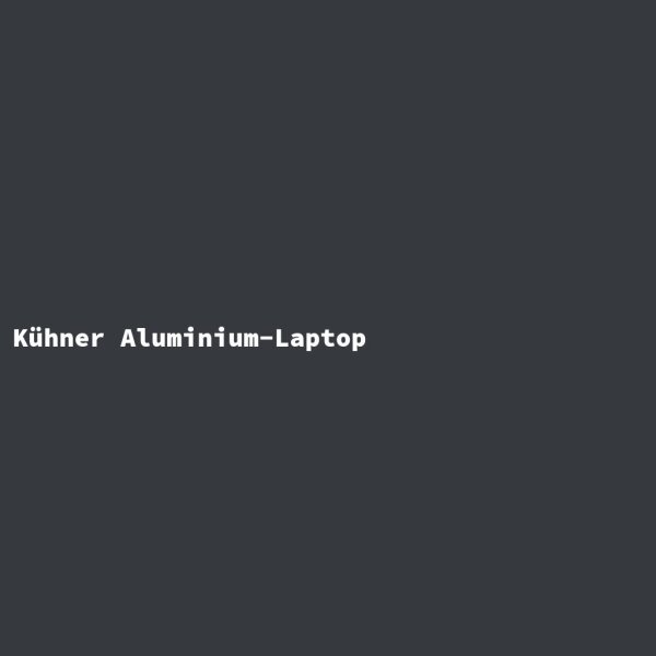 Bold Aluminum Laptop
