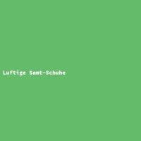 Luftige Samt-Schuhe